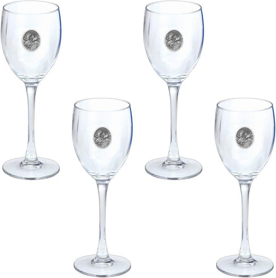 Wildlife Moose Goblet Set of 4, One Size