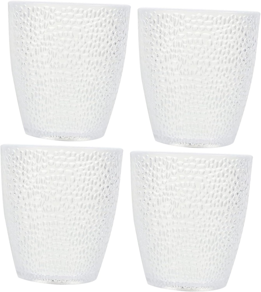 ABOOFAN 4pcs Water Cups Stylish Drinking Mugs for Tea Milk Office Use Chic Acrylic Milk Cups for Parties and Home Comfortable Grip Heat Insulation for and Celebrations