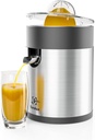 Eurolux Electric Orange Juicer, Sleek Effortless Citrus Juice Squeezer for Lemon, Lime, Grapefruit | Powerful Motor, Easy to Clean, Removable Dishwasher-Safe Parts