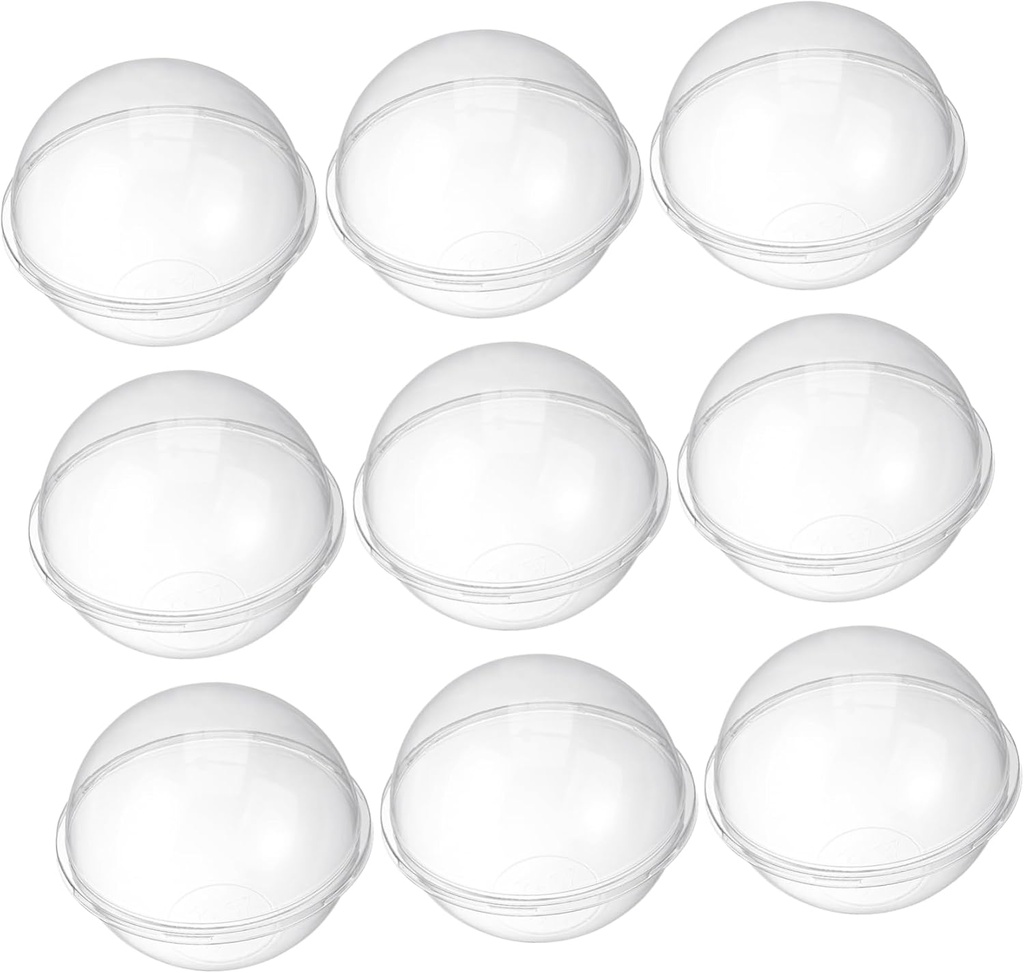Cabilock Dessert Containers Lids Cake Container Lightweight Portable Ball Shape Cake Box Set of 10 Mousse Ball Accessories