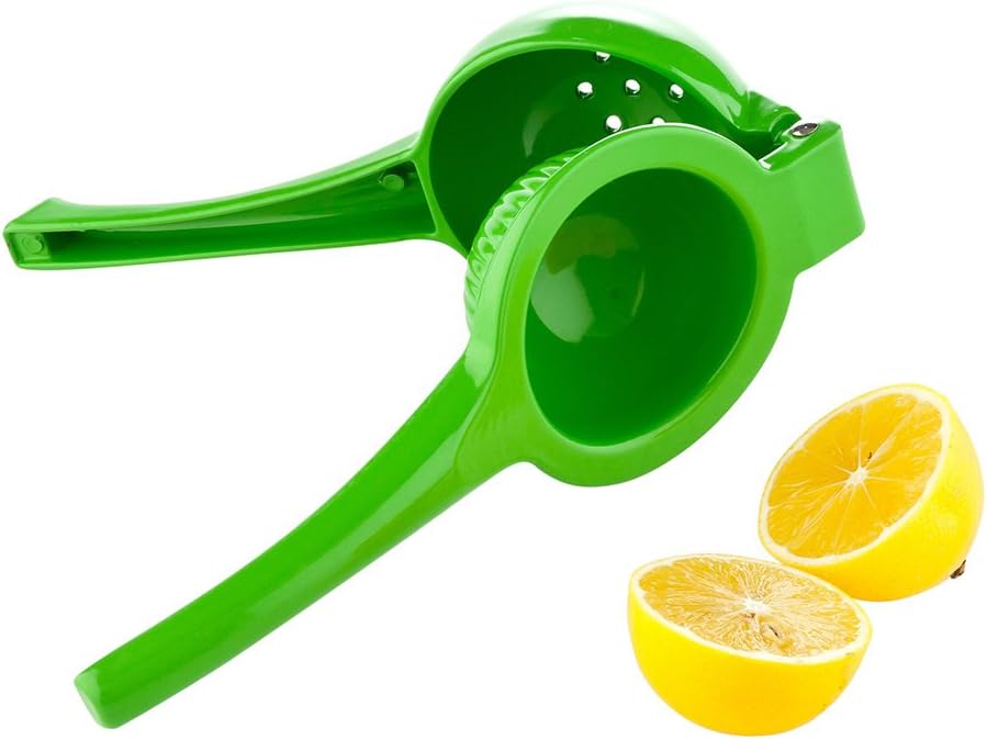 Restaurantware Met Lux Citrus Juicer 1 Premium Lemon Juicer - Easy-To-Grip Handle Interlocking Design Aluminum Handheld Juicer For Squeezing Lemons