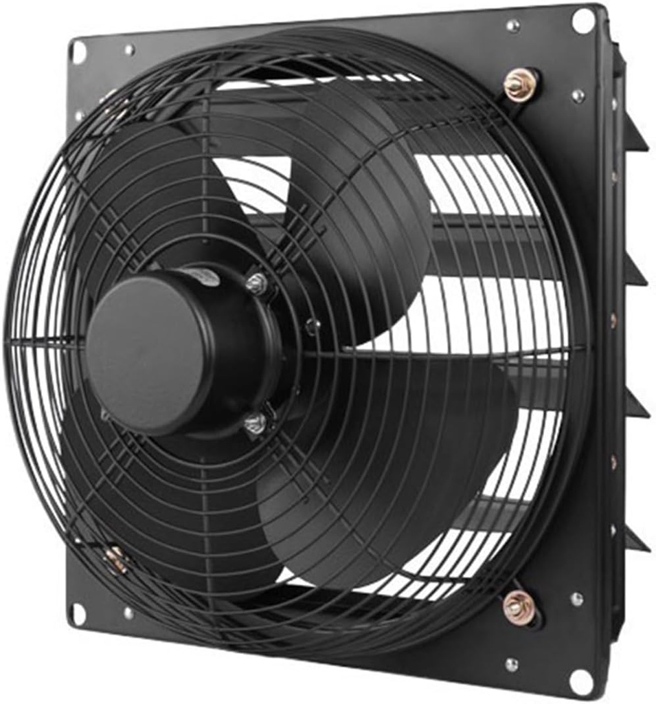 Exhaust Fan 10/12/14/16/20 Inch Kitchen Exhaust Fan Home Windows Smoke Extraction Mute Ventilation Fan Powerful Industrial Exhaust Fan Ventilation Fan(12 inch)