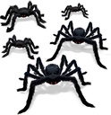 5 Pcs Halloween Spiders Decorations, Realistic Spiders Halloween Decor Indoor Outdoor