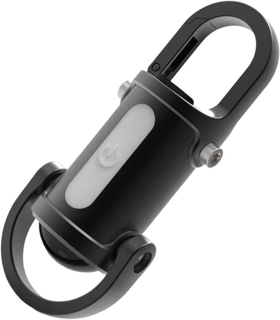 Portable Work Light Keychain Pendant USB Rechargeable Flashlight Keyring for Camping Pocket Sized Accessory