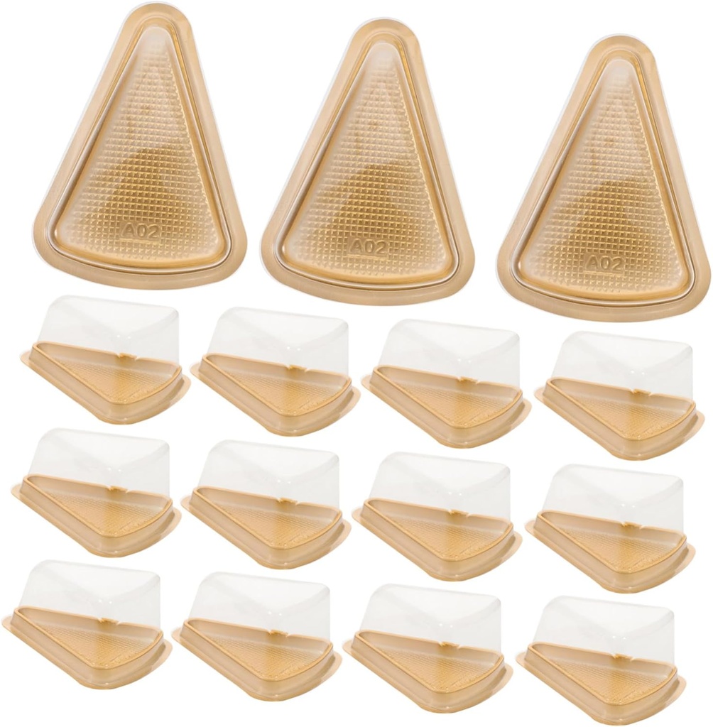 Veemoon 50sets Mousse Cake Boxes Packaging Window for Bakeries Parties and Desserts Safe Sturdy and Odorless Material