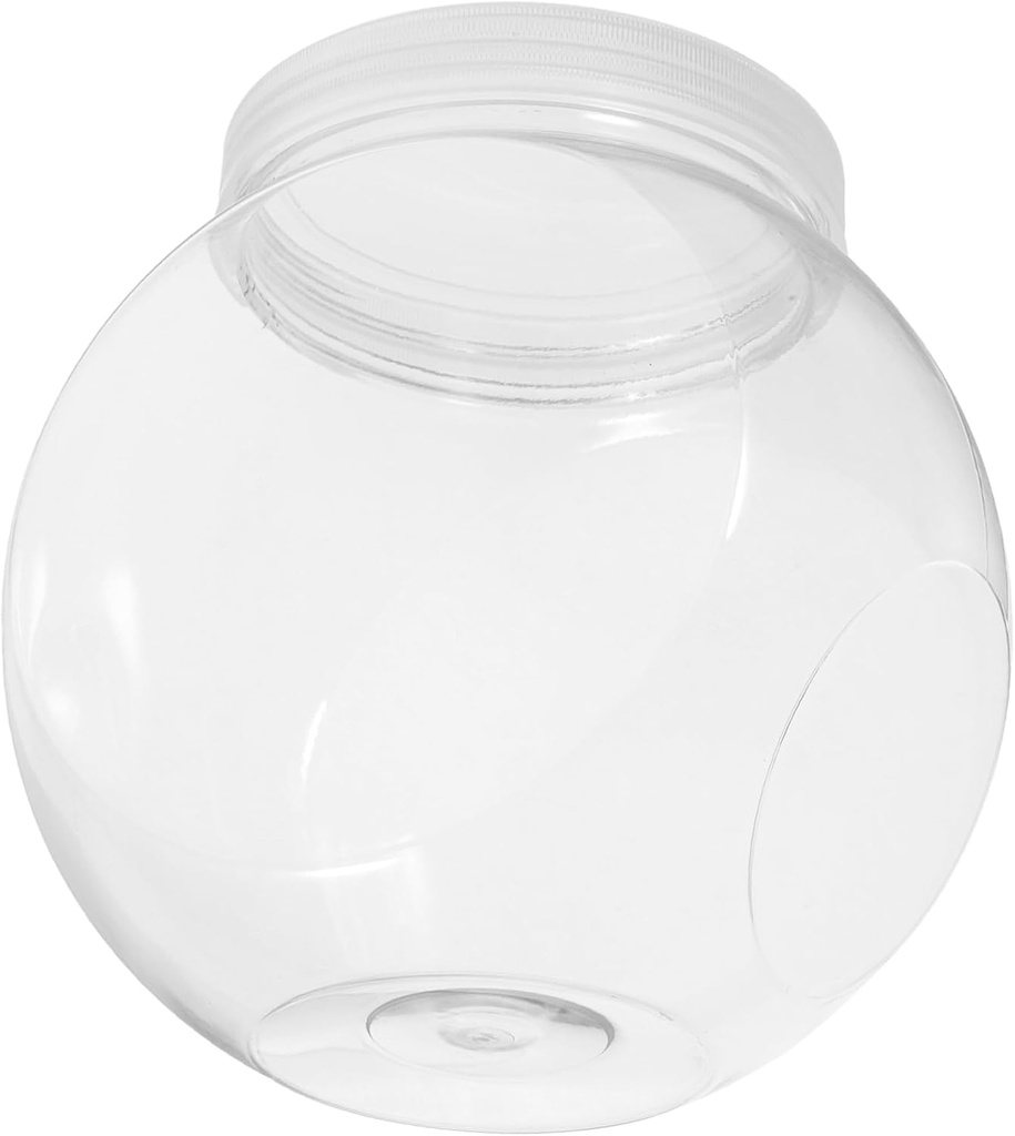 GLEAVI Small Candy Jar Lid 3 Pack Cookie Tin Plastic Sweet Jars for Storage Candy Holder Decorative Snack Holder for Home Office