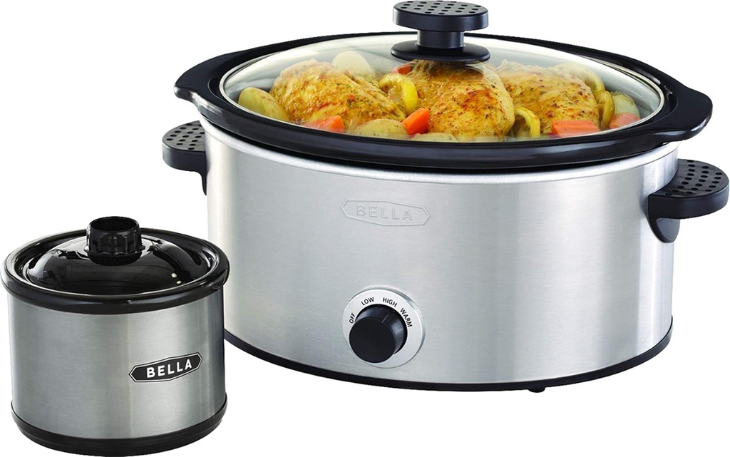 Bella 5-Qt. Slow Cooker with Dipper