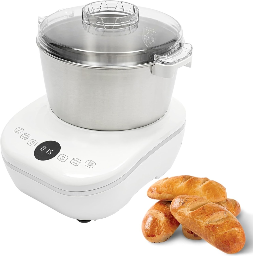 Electric Dough Maker Machine 5L/169.09Oz Capacity with Ferment Function Dough Mixer Machine Flour Kneading Machine for Pizza Bread with Microcomputer Timer Complete Set Tool