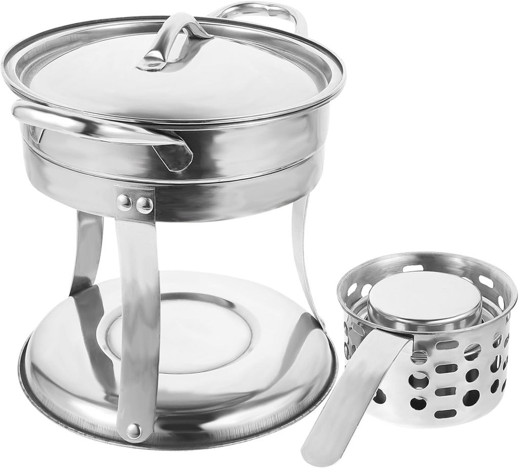 Portable Single Hot Pot Stove Burner Stove Mini for Hotpot Stainless Steel Pot Outdoor Cooking