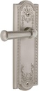 Grandeur PARGEO_PSG_234 Parthenon Solid Brass Rose Right Handed Passage Door Lever Set with Georgetown Lever and 2-3/4" Backset - Satin Nickel