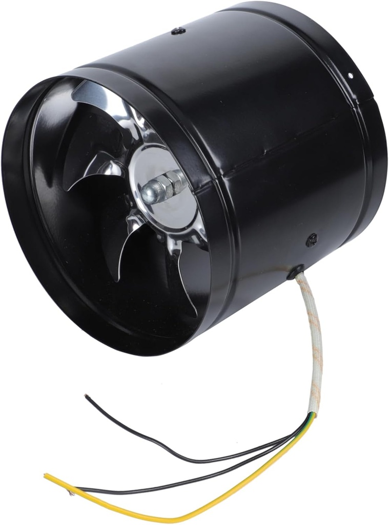 Veemoon 1pc Exhaust Fan High-efficiency Ventilation Blower for Bathrooms Kitchens Garages Weatherproof Material Easy to Install Duct Fan for Air Circulation and Quality Improvement