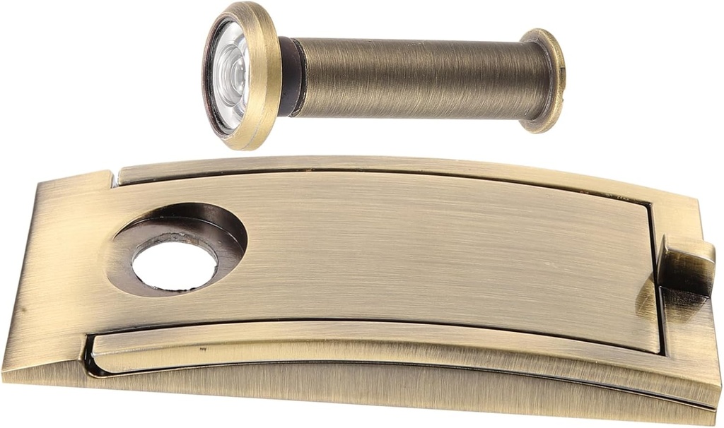 Gadpiparty Zinc Alloy and Viewer Modern Design Security Knocker with Peephole for Home