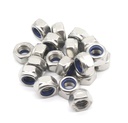 binifiMux 20Pcs M8 x 1.25mm Lock Nuts, 304 Stainless Steel Self-Lock Nylon Inserted 8mm Locking Nuts for Automative, Bike, Machine