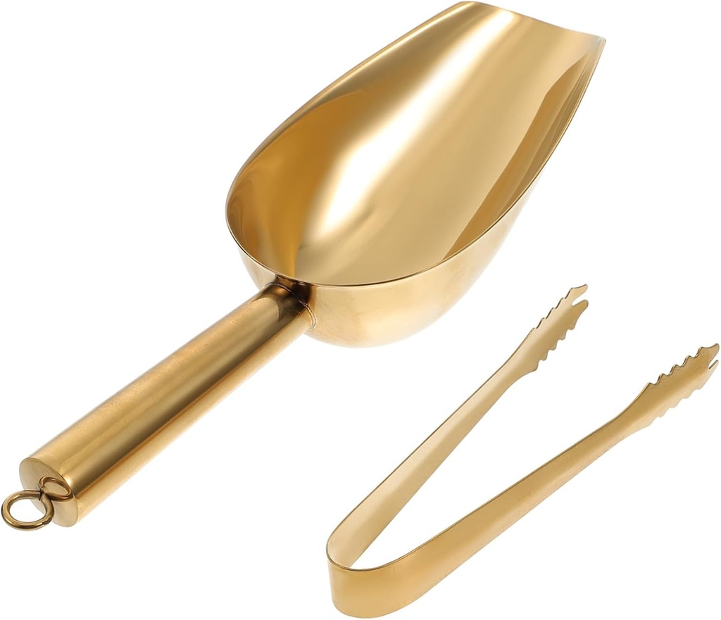 1set Ice Tongs for Cubes Food Grade Ice Shovel Kitchen Gadgets Utility Scoop