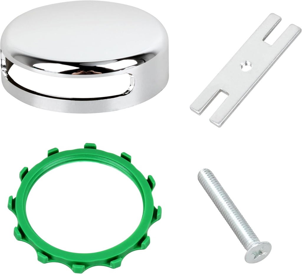 18009 Snap-On Bathtub Overflow Plate Kit in Chrome Plated 1Pcs