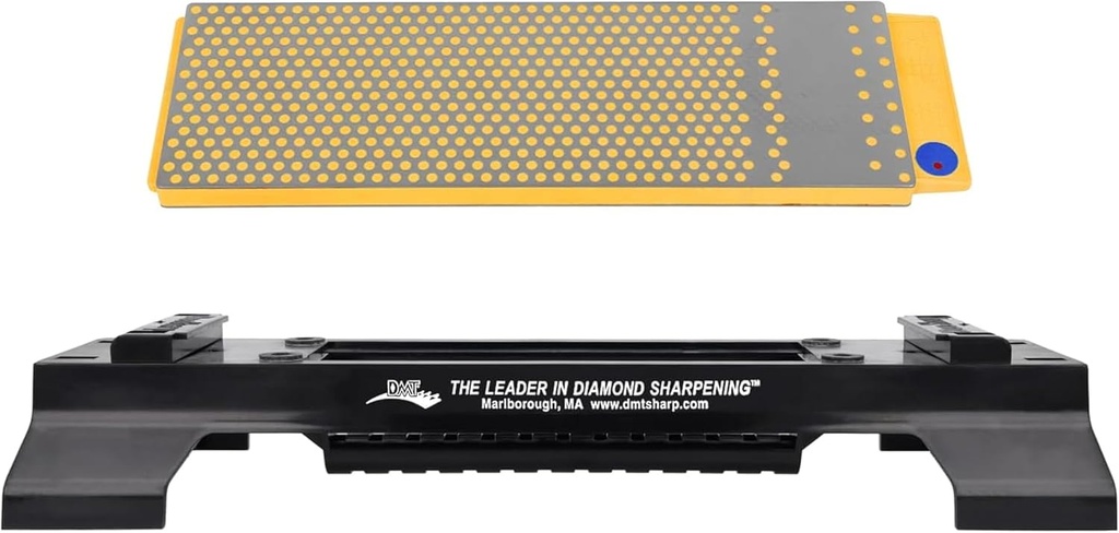 DMT WM8FC-WB DuoSharp Double-Sided Diamond Whetstone, Fine/Coarse (600/325) Diamond Sharpening Stone with Base, 8-Inch