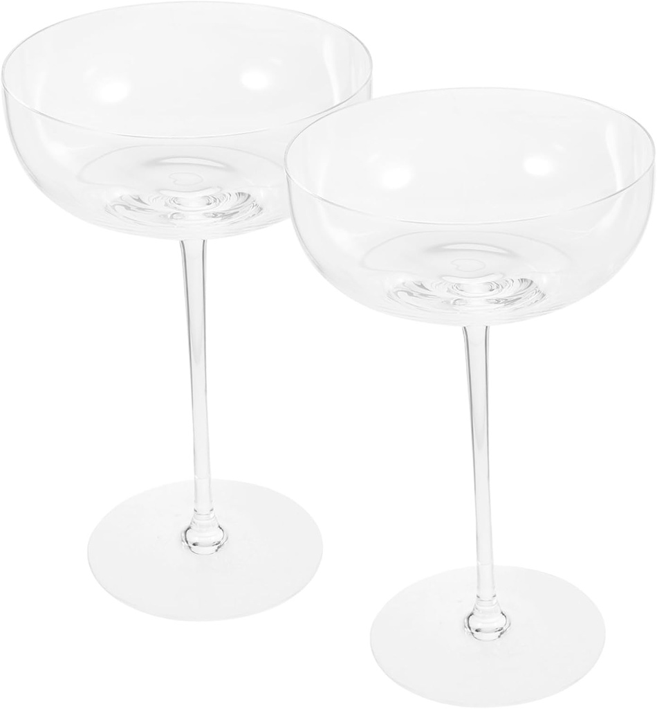 Unomor 2pcs Elegant Crystal Goblet Wine Glasses Red Wine Tumblers for Parties Home for Entertaining and Displaying Beverages Decorative Items