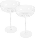 Unomor 2pcs Elegant Crystal Goblet Wine Glasses Red Wine Tumblers for Parties Home for Entertaining and Displaying Beverages Decorative Items