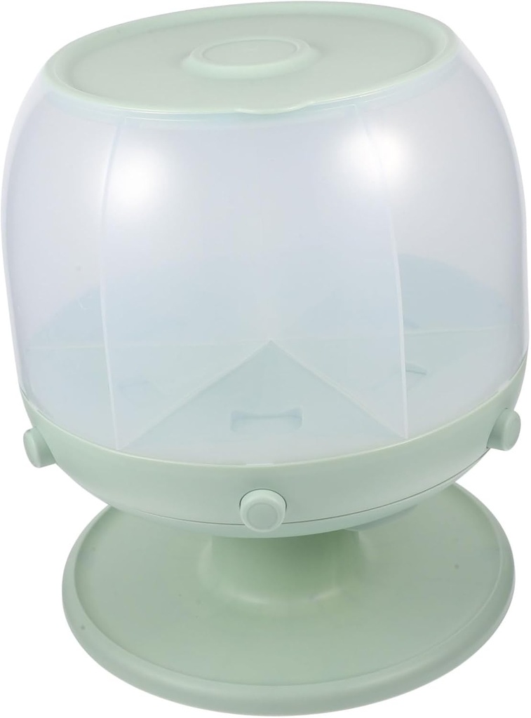Rotatable Rice Dispenser for Kitchen Airtight Grain Storage Container Visible Window Large Capacity Rice Bin for Fresh Food Organization and Easy Dispensing