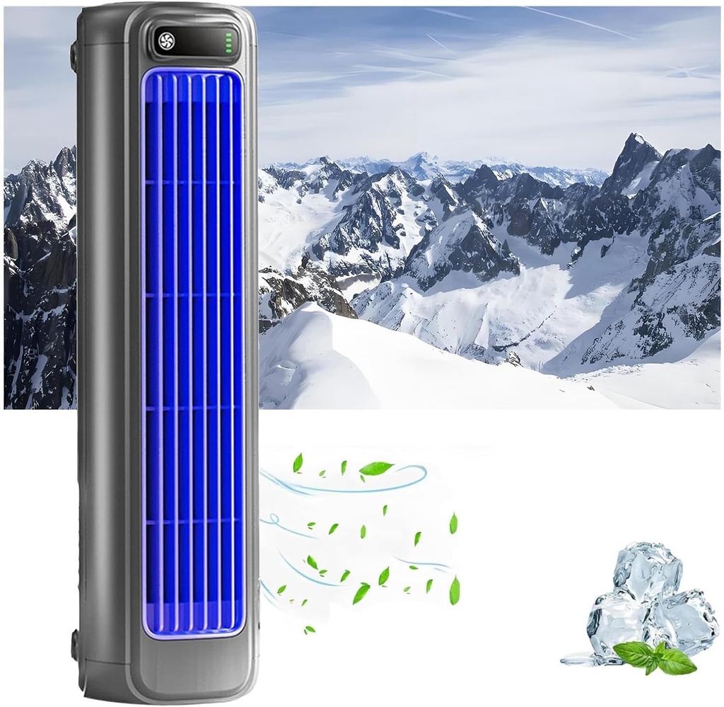 Sherum Cooling Ace, Portable Small Room Air Conditioner Portable Quiet, with 3 Speeds LED Display, Portable Air Conditioner Rechargeable, 24h Long-Lasting Battery Life -0203,darkgray-25