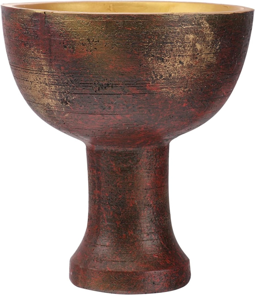 Cabilock Medieval Cups Goblets Resin Decor Holy Chalice Religious Tool for Home