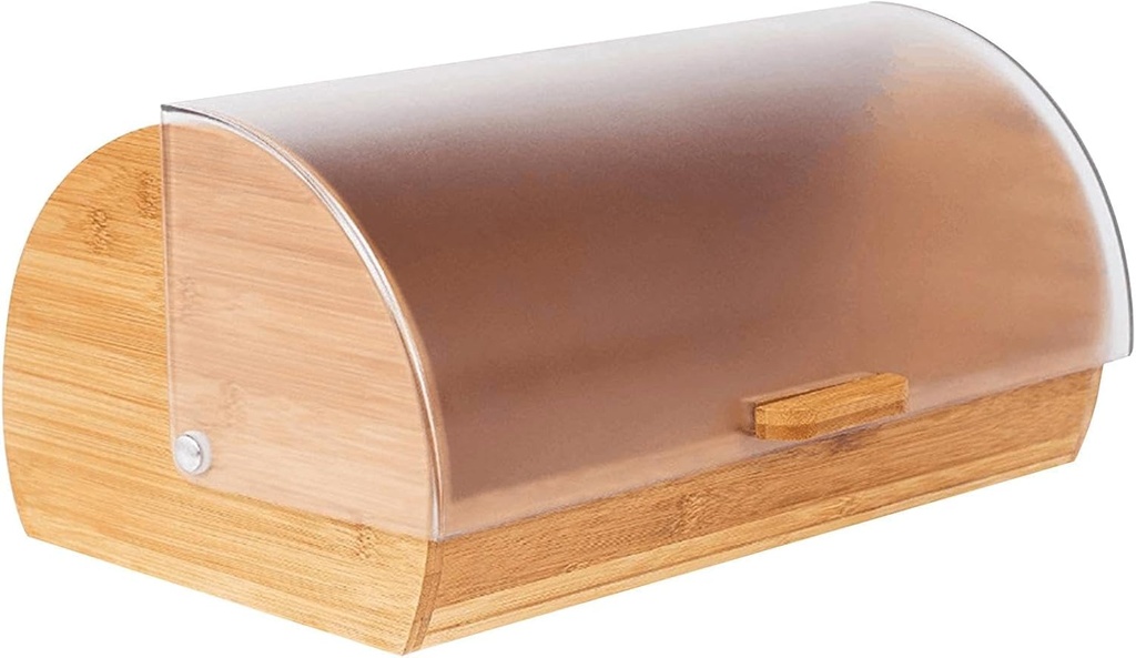 Bamboo Bread Box Breadbox Decorative with Lid Storage Container Storage Holder for Donut Cookies Loaves Snacks Countertop