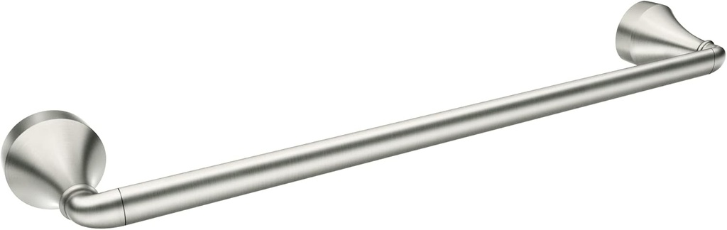 Moen Hamden Spot Resist Brushed Nickel 18-inch Single -Towel Bar, MY6218BN