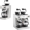 Commercial Coffee Maker bundle- 12 Cup Commercial Coffee Maker with 2 Glass Carafes and 2 Warmers Plate & 24 Cup Commercial Drip with 4 Glass Carafes and 4 Warmers Plate