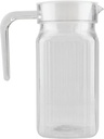 1 quart plastic pitcher with lid and spout 1l milk jug 500ml acrylic water small Bars restaurants bedside clear fridge glass iced tea glassware jugs spouts for (500ML)