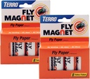 TERRO T518 Fly Magnet, 16 Total, 2 Pack, Sticky Fly Trap Indoor Hanging