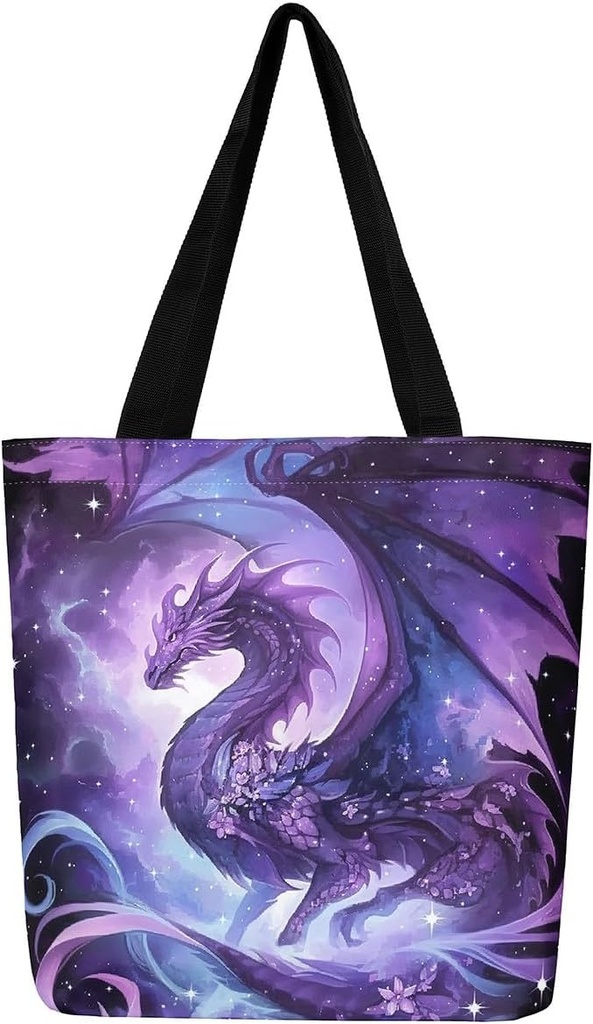 Dragon Canvas Tote Bag for Adults,