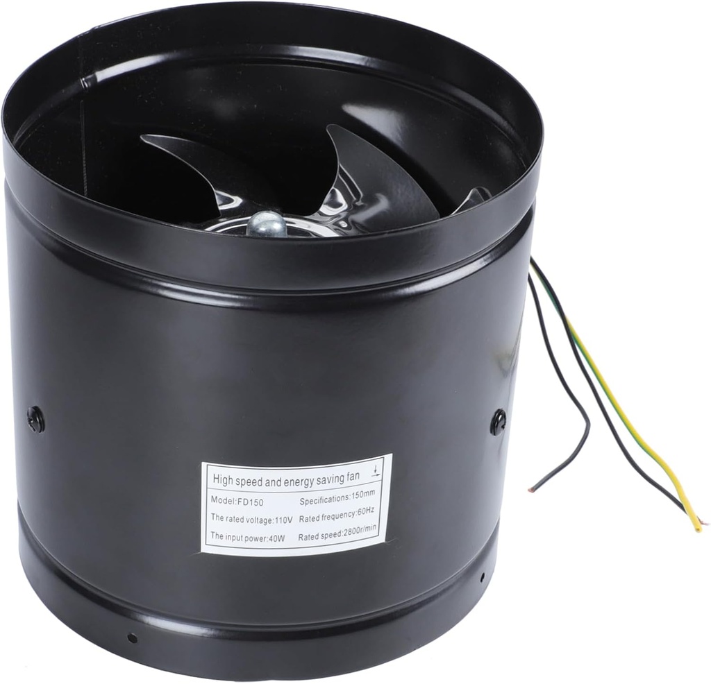 1pc Inline Ventilation Fan Duct Exhaust Fan Air Blower for Greenhouse Attic Kitchen to Install High Airflow Quiet