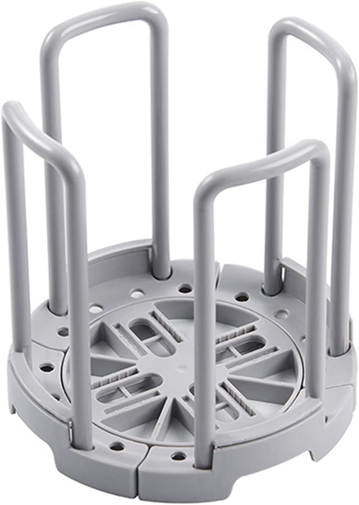 Bowl Rack, Retractable Bowl Rack Dinner Plates Retractable Plates Organizer Dish Holder Plate Dish Rack Organizer with Handle for Kitchen Bowl Organizer (Gray)