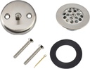 Artiwell Trip Lever Tub Trim Kit Set With Trip Lever Overflow Face Plate, Trip Lever Bathtub Drain with Strainer, Overflow and Matching Screws (BRUSHED NICKEL)