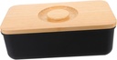 PRETYZOOM 1pc Kitchen Bread Storage Container Chopping Board Lid Black Bread Box for Countertop Moisture Holder for Bakery and Home Use Essential Bin for Daily Needs