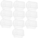 10pcs Airtight Plastic Bread Keeper Bread Box for Kitchen Countertop Storage Container for Homemade and Bakery Loaves