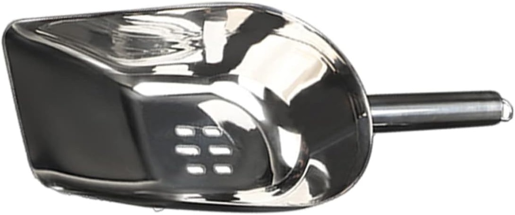 PRETYZOOM 1pc Stainless Steel Ice Scoop Ergonomic Design for Easy Use Versatile Kitchen for Finish No Edges