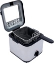 1KW 2.5L Electric Deep Fryer With Basket Small Fryer Stainless Steel Fish Fryer,Removable Basket, Lid with Viewing Window