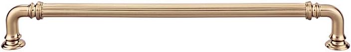 Top Knobs - TK325HB - Reeded Pull 9" - Honey Bronze - Chareau Collection