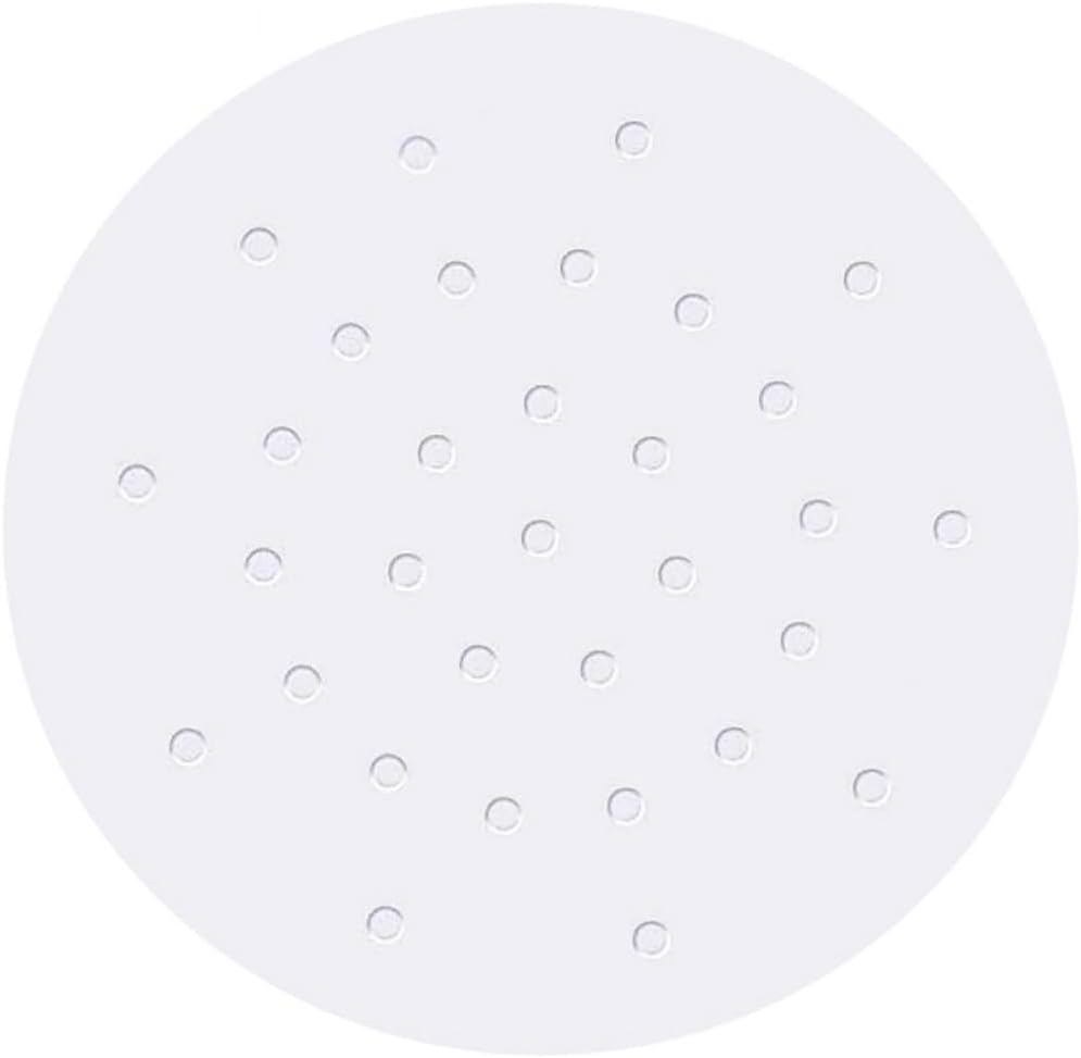 100PCS 4 inch Bamboo Steamer Liner, Air Fryer Parchment disposable Paper Liners, Bamboo Steamer Liner,Non-stick Steamer Liners for Oven, Microwave, White Anti-Stick Steamer Pape