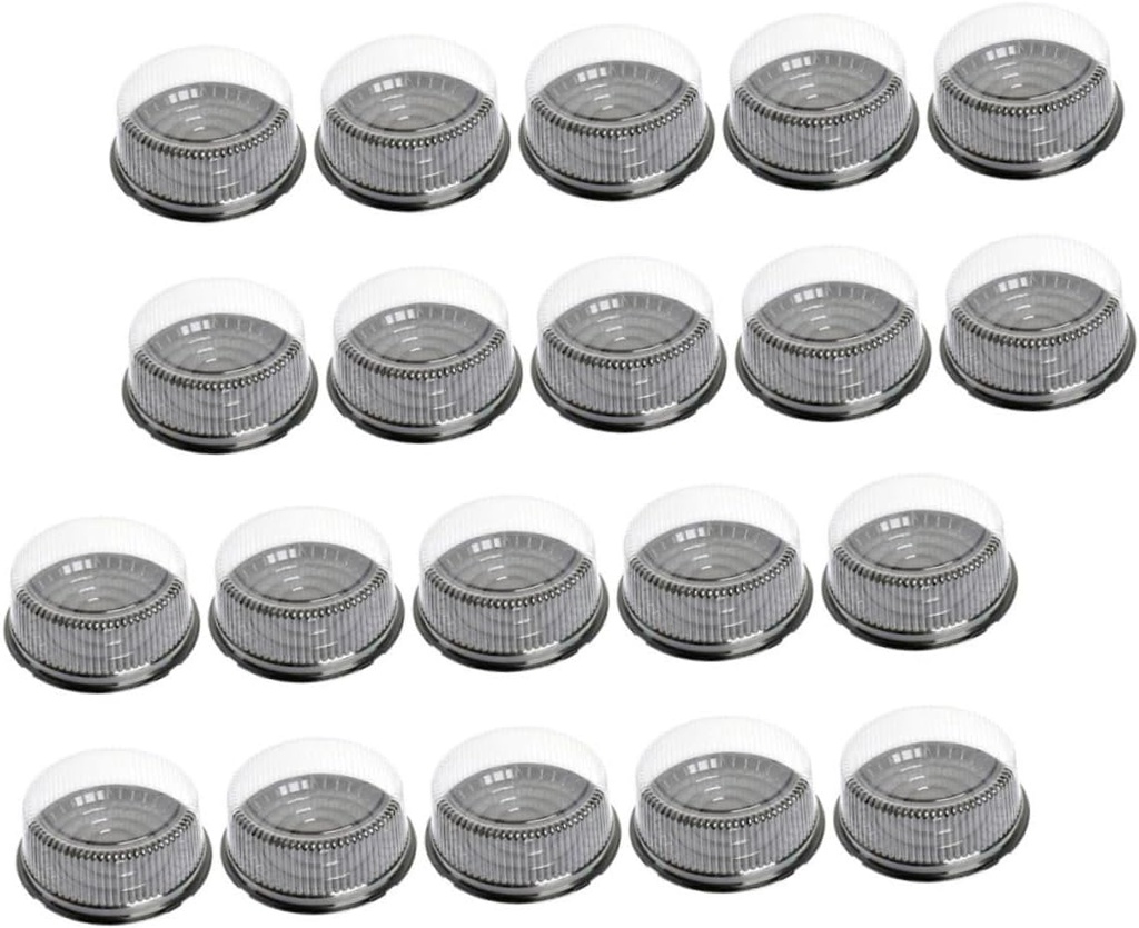 20pcs Cake Boxes Lids Cake Holders for Birthday Wedding and Party Desserts Portable Transparent Carrier for Safe Storage and Transport