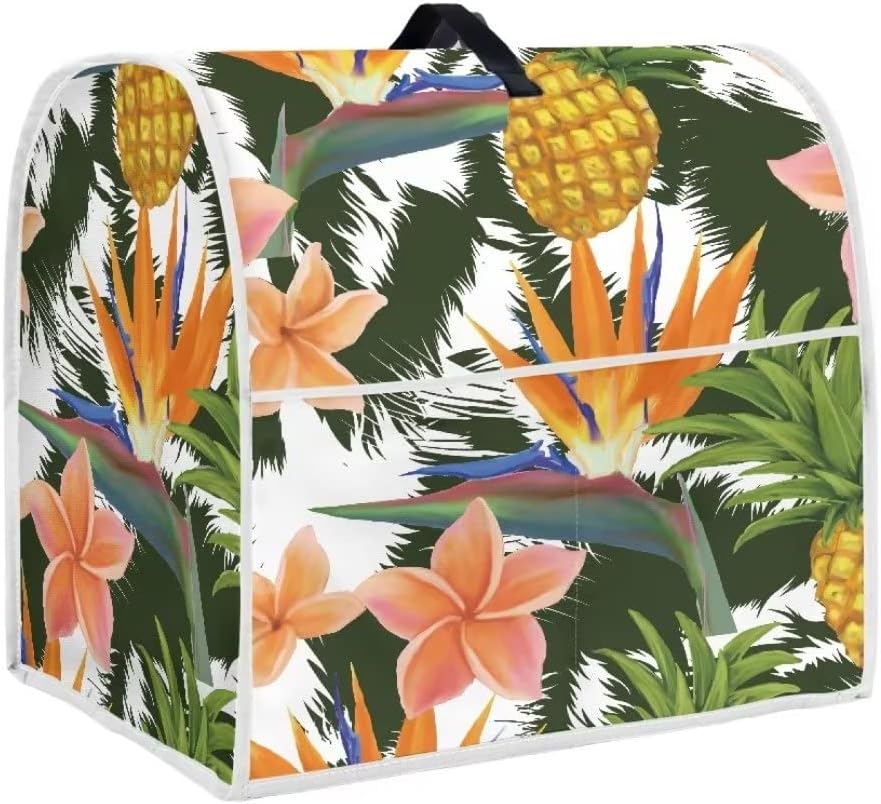 Kitchen Aid Stand Mixer Cover,Pineapple Pattern Polyester Dust Cover for Protect your Mixer Kitchen Appliances Machine Fitted 6-8 Quart Tilt-Head
