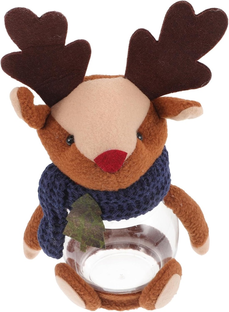 Angoily Christmas Candy Jar Transparent Cartoon Sugar Storage Container for Sealed for Cookies and Sweets Storage