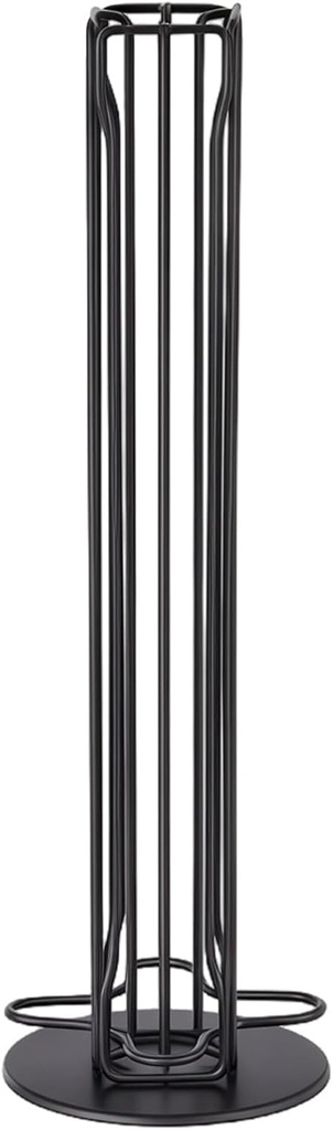 Countertop Rotating 360-Degree Coffee Cup Tree Holder, Black Metal Mug Tree for Counter, Holds 40 Pods with Space-Saving Base, Coffee Capsule Organizer, Mug Racks