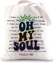 JNIAP Psalm 150 Bible Verse Tote Bag Psalm 150 Praise The Lord Gifts Bible Scripture Gifts Christian Shoulder Bag