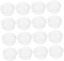 50pcs Clear Cupcake Boxes for Muffins and Desserts Sturdy Pet Containers Dome Lid for Bakery Supplies and Party Treats Easy Assembly and Safe Storage