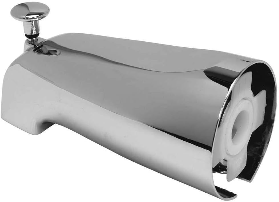 PROPLUS GIDDS-609526 Bathtub Spout With Top Diverter And Adjustable Slide Connector, Chrome, 1-3/4" Telescoping Fit - 609526