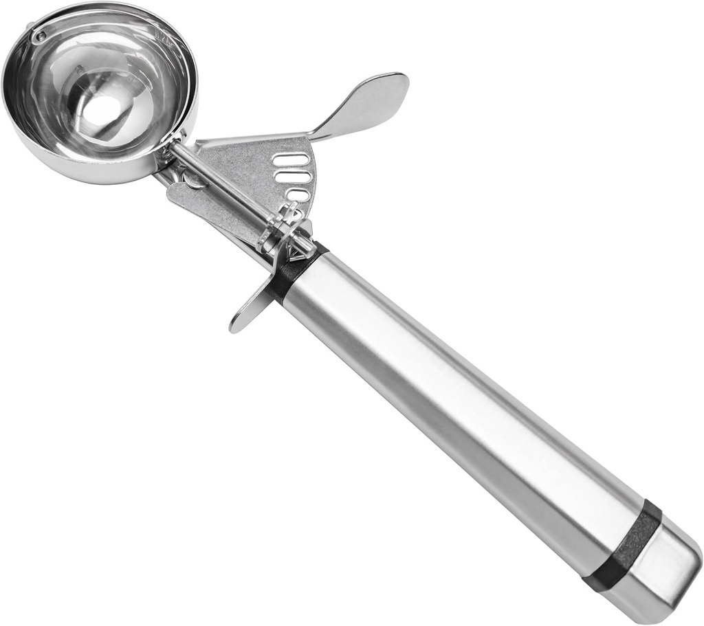Fat Daddio's SCTP-24 Stainless Steel Cookie Portioning Scoop, No. 24, 2 2/3 tbsp