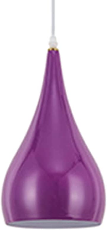 Semi-Flush Mount Ceiling Light Teardrop Shape Hanging Ceiling Lighting Macaron Color Industrial Chandeliers Fixture Hanging Lamp with Adjustable Cord for Barn Porch Restaurant