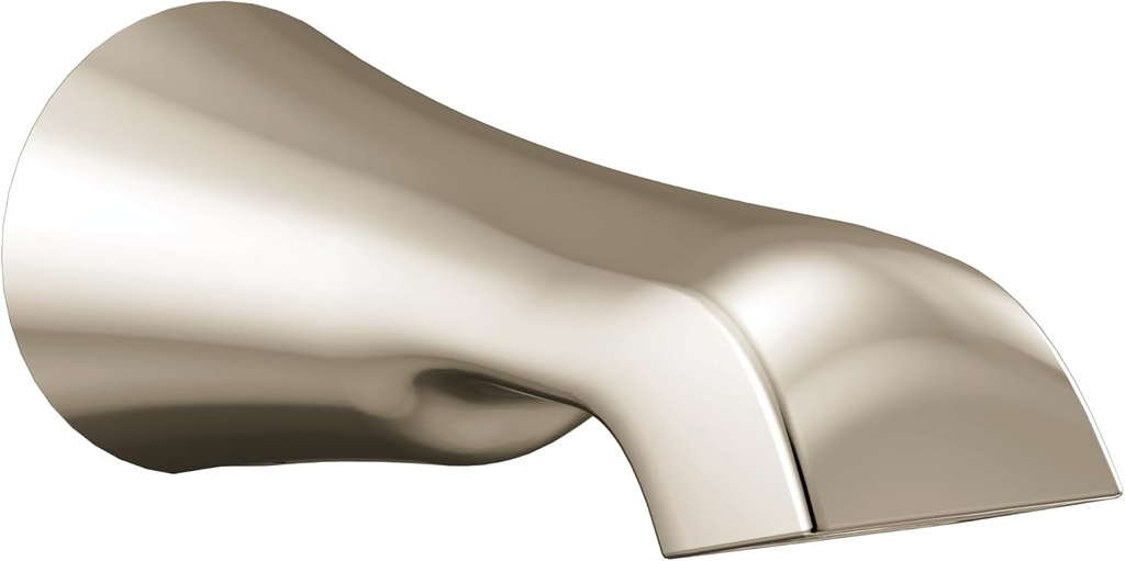 Moen S990NL Flara 1/2-Inch Slip Fit Connection Non-Diverting Tub Spout, Polished Nickel
